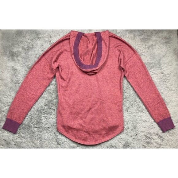 Smartwool shadow pine pink hooded long sleeve pullover sweater - Picture 5 of 9